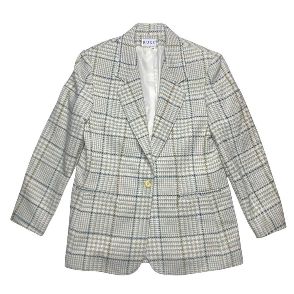 Vintage women's Russ houndstooth blazer coat